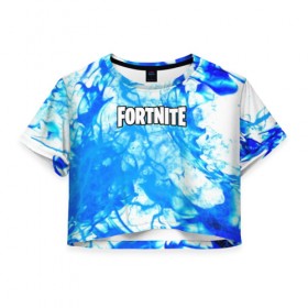 Женская футболка Cropp-top с принтом FORTNITE(ОГНЕННЫЙ ШТОРМ) в городе Новоалтайск, 100% полиэстер | круглая горловина, длина футболки до линии талии, рукава с отворотами | battle royale | fortnite | fortnite battle royale | futuresynth | game | outrun | retrowave | synth | synthwave | игры | ретровейв | синтвейв | фортнайт