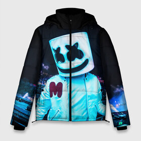 Мужская зимняя куртка 3D с принтом MARSHMELLO в городе Новоалтайск, верх — 100% полиэстер; подкладка — 100% полиэстер; утеплитель — 100% полиэстер | длина ниже бедра, свободный силуэт Оверсайз. Есть воротник-стойка, отстегивающийся капюшон и ветрозащитная планка. 

Боковые карманы с листочкой на кнопках и внутренний карман на молнии. | Тематика изображения на принте: america | dj | marshmello | smile | usa | америка | маршмелло | маршмелоу | смайл | сша