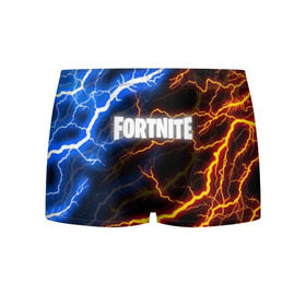 Мужские трусы 3D с принтом FORTNITE STORM в городе Новоалтайск, 50% хлопок, 50% полиэстер | классическая посадка, на поясе мягкая тканевая резинка | 2019 | armor | armour | cybersport | esport | fortnite | game | llama | logo | thunder | броня | игра | киберспорт | лама | молнии | фиолетовый | фирменные цвета | фортнайт