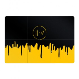 Магнитный плакат 3Х2 с принтом TWENTY ONE PILOTS в городе Новоалтайск, Полимерный материал с магнитным слоем | 6 деталей размером 9*9 см | 21 pilots | 21p | colors | music | paints | rock | top | trench | twenty one pilots | брызги | группа | краска | музыка | рок