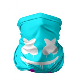 Бандана-труба 3D с принтом MARSHMELLO в городе Новоалтайск, 100% полиэстер, ткань с особыми свойствами — Activecool | плотность 150‒180 г/м2; хорошо тянется, но сохраняет форму | colors | dj | marshmello | paints | usa | америка | брызги | клубная музыка | краска | маршмелло | музыка | музыкант
