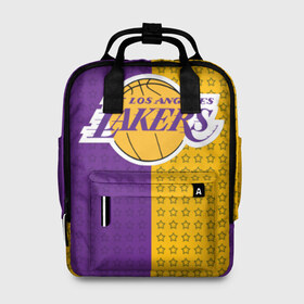 Женский рюкзак 3D с принтом Lakers (1) в городе Новоалтайск, 100% полиэстер | лямки с регулируемой длиной, сверху ручки, чтобы рюкзак нести как сумку. Основное отделение закрывается на молнию, как и внешний карман. Внутри два дополнительных кармана, один из которых закрывается на молнию. По бокам два дополнительных кармашка, куда поместится маленькая бутылочка
 | ball | basket | basketball | kobu | lakers | lebron | los angeles | баскетбол | коюи | леброн | лейкерс | лос анджелис