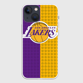 Чехол для iPhone 13 mini с принтом Lakers (1) в городе Новоалтайск,  |  | ball | basket | basketball | kobu | lakers | lebron | los angeles | баскетбол | коюи | леброн | лейкерс | лос анджелис