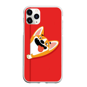 Чехол для iPhone 11 Pro Max матовый с принтом Вельш Корги Пемброк в городе Новоалтайск, Силикон |  | Тематика изображения на принте: animal | breed | corgi | dog | funny | illustration | looks | pembroke | shows | tongue | welsh | вельш | выглядывает | животное | иллюстрация | корги | пемброк | показывает | порода | смешная | собака | язык