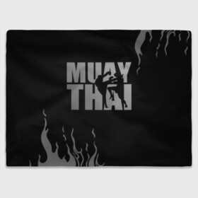 Плед 3D с принтом Muay Thai в городе Новоалтайск, 100% полиэстер | закругленные углы, все края обработаны. Ткань не мнется и не растягивается | fight | muay thai | thai boxing | ufc | бокс | ката | кикбоксин | лаос | лоу кик | муай | мьянма | поединок | таиланд | тай | тайский | таолу