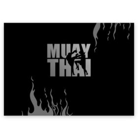 Поздравительная открытка с принтом Muay Thai в городе Новоалтайск, 100% бумага | плотность бумаги 280 г/м2, матовая, на обратной стороне линовка и место для марки
 | Тематика изображения на принте: fight | muay thai | thai boxing | ufc | бокс | ката | кикбоксин | лаос | лоу кик | муай | мьянма | поединок | таиланд | тай | тайский | таолу