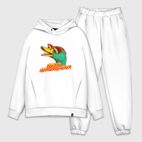 Мужской костюм хлопок OVERSIZE с принтом Утка в городе Новоалтайск,  |  | ducking motherquacker | в очках | животные | кряк | крякание | лето | мода | надписи | надпись | очки | пафос | радуга | стиль | утка | уточки | фраза