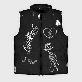 Мужской жилет утепленный 3D с принтом LIl Peep (Broken) в городе Новоалтайск,  |  | baby | broken | cry | lil | lil peep | peep | rap | rose | лил | лил пип | пип | реп | роза | сердце