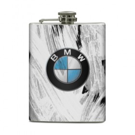 Фляга с принтом BMW в городе Новоалтайск, металлический корпус | емкость 0,22 л, размер 125 х 94 мм. Виниловая наклейка запечатывается полностью | bmw | авто | автомобиль | бмв | логотип | машина | надпись | текстура