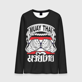 Мужской лонгслив 3D с принтом Muay Thai в городе Новоалтайск, 100% полиэстер | длинные рукава, круглый вырез горловины, полуприлегающий силуэт | fight | muay thai | thai boxing | ufc | бокс | ката | кикбоксин | лаос | лоу кик | муай | мьянма | поединок | таиланд | тай | тайский | таолу