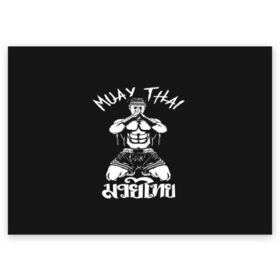 Поздравительная открытка с принтом Muay Thai в городе Новоалтайск, 100% бумага | плотность бумаги 280 г/м2, матовая, на обратной стороне линовка и место для марки
 | Тематика изображения на принте: fight | muay thai | thai boxing | ufc | бокс | ката | кикбоксин | лаос | лоу кик | муай | мьянма | поединок | таиланд | тай | тайский | таолу