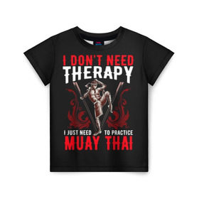 Детская футболка 3D с принтом Muay Thai в городе Новоалтайск, 100% гипоаллергенный полиэфир | прямой крой, круглый вырез горловины, длина до линии бедер, чуть спущенное плечо, ткань немного тянется | fight | muay thai | thai boxing | ufc | бокс | ката | кикбоксин | лаос | лоу кик | муай | мьянма | поединок | таиланд | тай | тайский | таолу