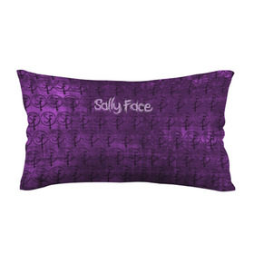 Подушка 3D антистресс с принтом Sally Face (Pattern). в городе Новоалтайск, наволочка — 100% полиэстер, наполнитель — вспененный полистирол | состоит из подушки и наволочки на молнии | 