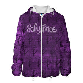 Мужская куртка 3D с принтом Sally Face (Pattern). в городе Новоалтайск, ткань верха — 100% полиэстер, подклад — флис | прямой крой, подол и капюшон оформлены резинкой с фиксаторами, два кармана без застежек по бокам, один большой потайной карман на груди. Карман на груди застегивается на липучку | 