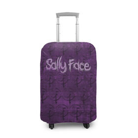 Чехол для чемодана 3D с принтом Sally Face (Pattern). в городе Новоалтайск, 86% полиэфир, 14% спандекс | двустороннее нанесение принта, прорези для ручек и колес | 
