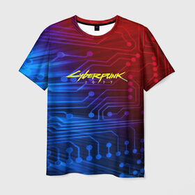 Мужская футболка 3D с принтом Cyberpunk 2077 в городе Новоалтайск, 100% полиэфир | прямой крой, круглый вырез горловины, длина до линии бедер | 2077 | cd projekt red | cyberpunk | cyberpunk 2077 | game | арт | будущее | видеоигра | игра | киберпанк 2077 | киборг | киборги