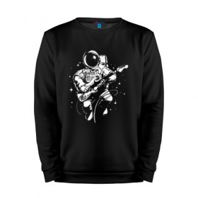 Мужской свитшот хлопок с принтом Cosmorock в городе Новоалтайск, 100% хлопок |  | cosmonaut | cosmos | guitar | music | rock | space | spacesuit | star | гитара | звезда | космонавт | космос | музыка | скафандр