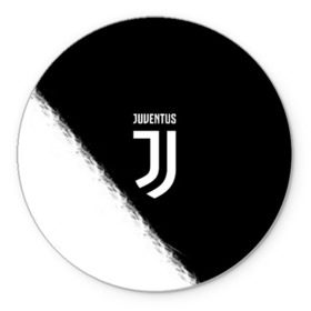 Коврик для мышки круглый с принтом JUVENTUS в городе Новоалтайск, резина и полиэстер | круглая форма, изображение наносится на всю лицевую часть | italia | juve | juventus | sport | италия | спорт | спортивная форма | футбол | футбольный | чемпионат | ювентус