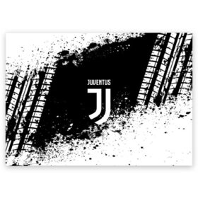 Поздравительная открытка с принтом JUVENTUS в городе Новоалтайск, 100% бумага | плотность бумаги 280 г/м2, матовая, на обратной стороне линовка и место для марки
 | italia | juve | juventus | sport | италия | спорт | спортивная форма | футбол | футбольный | чемпионат | ювентус