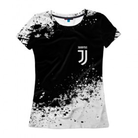 Женская футболка 3D с принтом JUVENTUS SPORT в городе Новоалтайск, 100% полиэфир ( синтетическое хлопкоподобное полотно) | прямой крой, круглый вырез горловины, длина до линии бедер | italia | juve | juventus | sport | италия | спорт | спортивная форма | футбол | футбольный | чемпионат | ювентус