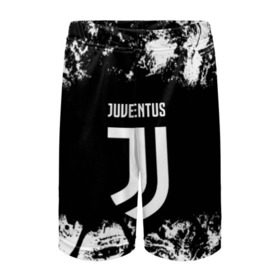 Детские спортивные шорты 3D с принтом JUVENTUS в городе Новоалтайск,  100% полиэстер
 | пояс оформлен широкой мягкой резинкой, ткань тянется
 | italia | juve | juventus | sport | италия | спорт | спортивная форма | футбол | футбольный | чемпионат | ювентус