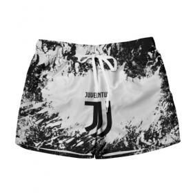 Женские шорты 3D с принтом Juventus в городе Новоалтайск, 100% полиэстер | прямой крой, два кармана без застежек по бокам. Мягкая трикотажная резинка на поясе, внутри которой широкие завязки. Длина до середины бедра | italia | juve | juventus | sport | италия | спорт | спортивная форма | футбол | футбольный | чемпионат | ювентус