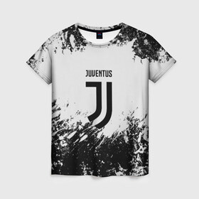 Женская футболка 3D с принтом Juventus в городе Новоалтайск, 100% полиэфир ( синтетическое хлопкоподобное полотно) | прямой крой, круглый вырез горловины, длина до линии бедер | italia | juve | juventus | sport | италия | спорт | спортивная форма | футбол | футбольный | чемпионат | ювентус