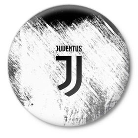 Значок с принтом Juventus в городе Новоалтайск,  металл | круглая форма, металлическая застежка в виде булавки | Тематика изображения на принте: italia | juve | juventus | sport | италия | спорт | спортивная форма | футбол | футбольный | чемпионат | ювентус