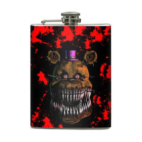 Фляга с принтом Five Nights At Freddy's в городе Новоалтайск, металлический корпус | емкость 0,22 л, размер 125 х 94 мм. Виниловая наклейка запечатывается полностью | 5 ночей с фредди | five nights at freddys | foxy | аниматроники | игра | компьютерная игра | робот | фокси | фредди | фреди | чика