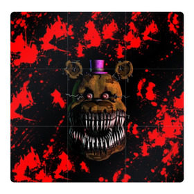 Магнитный плакат 3Х3 с принтом Five Nights At Freddy's в городе Новоалтайск, Полимерный материал с магнитным слоем | 9 деталей размером 9*9 см | 5 ночей с фредди | five nights at freddys | foxy | аниматроники | игра | компьютерная игра | робот | фокси | фредди | фреди | чика