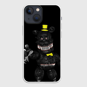 Чехол для iPhone 13 mini с принтом Five Nights At Freddys в городе Новоалтайск,  |  | 5 ночей с фредди | five nights at freddys | foxy | аниматроники | игра | компьютерная игра | робот | фокси | фредди | фреди | чика
