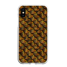Чехол для iPhone XS Max матовый с принтом Чешуя динозавра в городе Новоалтайск, Силикон | Область печати: задняя сторона чехла, без боковых панелей | Тематика изображения на принте: динозавр | доспехи | дракон | защита | зелень | змея | камуфляж | кобра | кожа | окраска | природная | хищная | чешуя | ящер | ящерица