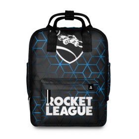 Женский рюкзак 3D с принтом ROCKET LEAGUE в городе Новоалтайск, 100% полиэстер | лямки с регулируемой длиной, сверху ручки, чтобы рюкзак нести как сумку. Основное отделение закрывается на молнию, как и внешний карман. Внутри два дополнительных кармана, один из которых закрывается на молнию. По бокам два дополнительных кармашка, куда поместится маленькая бутылочка
 | league | rocket | rocket league | rocket trade | лига трейд | рокет лиг | рокет лига | рокет лига вещи | рокет лига гараж. | рокет лига д | рокет лиги | рокет трейд