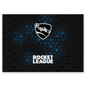 Поздравительная открытка с принтом ROCKET LEAGUE в городе Новоалтайск, 100% бумага | плотность бумаги 280 г/м2, матовая, на обратной стороне линовка и место для марки
 | league | rocket | rocket league | rocket trade | лига трейд | рокет лиг | рокет лига | рокет лига вещи | рокет лига гараж. | рокет лига д | рокет лиги | рокет трейд
