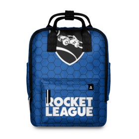 Женский рюкзак 3D с принтом ROCKET LEAGUE в городе Новоалтайск, 100% полиэстер | лямки с регулируемой длиной, сверху ручки, чтобы рюкзак нести как сумку. Основное отделение закрывается на молнию, как и внешний карман. Внутри два дополнительных кармана, один из которых закрывается на молнию. По бокам два дополнительных кармашка, куда поместится маленькая бутылочка
 | league | rocket | rocket league | rocket trade | лига трейд | рокет лиг | рокет лига | рокет лига вещи | рокет лига гараж. | рокет лига д | рокет лиги | рокет трейд