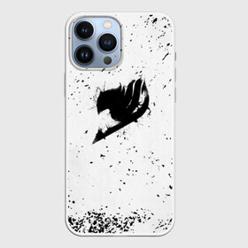 Чехол для iPhone 13 Pro Max с принтом Черный логотип Хвост Феи на белом в городе Новоалтайск,  |  | Тематика изображения на принте: fairy tail | акнология | грей | демон | зереф | игнил | люси хартфилия | мавис вермилион | маг | маги | манга | нацу | нацу драгнил | сердце гримуара | тартарос | хвост феи | хэппи | эльза скарлет