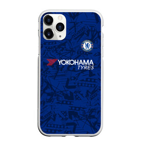 Чехол для iPhone 11 Pro матовый с принтом Chelsea home 19-20 в городе Новоалтайск, Силикон |  | Тематика изображения на принте: champions league | chelsea | england | hazard | kante | азар | англия | канте | лига чемпионов | челси