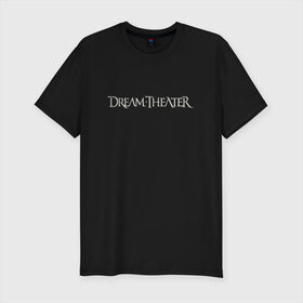 Мужская футболка премиум с принтом Dream Theater logo в городе Новоалтайск, 92% хлопок, 8% лайкра | приталенный силуэт, круглый вырез ворота, длина до линии бедра, короткий рукав | dream theater | dt | goth | gothic | metal | music | rock | готика | метал | рок | симфони метал