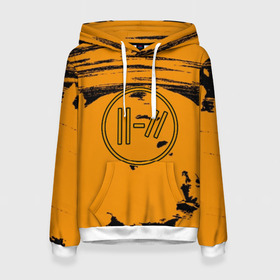 Женская толстовка 3D с принтом TWENTY ONE PILOTS в городе Новоалтайск, 100% полиэстер  | двухслойный капюшон со шнурком для регулировки, мягкие манжеты на рукавах и по низу толстовки, спереди карман-кенгуру с мягким внутренним слоем. | 21 pilots | josh dun | music | rock | twenty one pilots | tyler joseph | джош дан | музыка | рок | тайлер джозеф