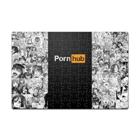 Пазл магнитный 126 элементов с принтом PORNHUB AHEGAO в городе Новоалтайск, полимерный материал с магнитным слоем | 126 деталей, размер изделия —  180*270 мм | ahegao | anime | kawai | kowai | logo | oppai | otaku | senpai | sugoi | waifu | yandere | аниме | ахегао | ковай | культура | лого | надписи | отаку | сенпай | тренд | я