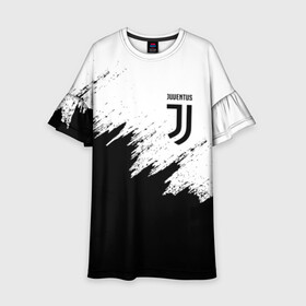 Детское платье 3D с принтом JUVENTUS SPORT в городе Новоалтайск, 100% полиэстер | прямой силуэт, чуть расширенный к низу. Круглая горловина, на рукавах — воланы | black and white | cr7 | fc | football | football club | juve | juventus | ronaldo | sport | роналдо | спорт | спортивные | униформа | фирменные цвета | фк | футбол | футбольный клуб | черно белый | ювентус
