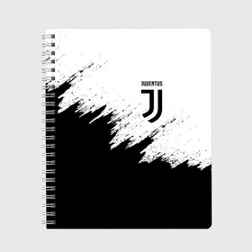 Тетрадь с принтом JUVENTUS SPORT в городе Новоалтайск, 100% бумага | 48 листов, плотность листов — 60 г/м2, плотность картонной обложки — 250 г/м2. Листы скреплены сбоку удобной пружинной спиралью. Уголки страниц и обложки скругленные. Цвет линий — светло-серый
 | Тематика изображения на принте: black and white | cr7 | fc | football | football club | juve | juventus | ronaldo | sport | роналдо | спорт | спортивные | униформа | фирменные цвета | фк | футбол | футбольный клуб | черно белый | ювентус