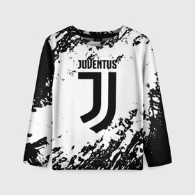 Детский лонгслив 3D с принтом JUVENTUS в городе Новоалтайск, 100% полиэстер | длинные рукава, круглый вырез горловины, полуприлегающий силуэт
 | cr7 | fc | football | football club | juve | juventus | ronaldo | sport | роналдо | спорт | спортивные | униформа | фирменные цвета | фк | футбол | футбольный клуб | ювентус