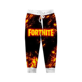 Детские брюки 3D с принтом FORTNITE FIRE STORM в городе Новоалтайск, 100% полиэстер | манжеты по низу, эластичный пояс регулируется шнурком, по бокам два кармана без застежек, внутренняя часть кармана из мелкой сетки | Тематика изображения на принте: 2019 | armor | armour | cybersport | esport | fire | flame | fortnite | game | llama | logo | броня | игра | киберспорт | лама | огонь | фиолетовый | фирменные цвета | фортнайт