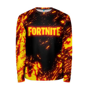 Мужской лонгслив 3D с принтом FORTNITE FIRE STORM в городе Новоалтайск, 100% полиэстер | длинные рукава, круглый вырез горловины, полуприлегающий силуэт | 2019 | armor | armour | cybersport | esport | fire | flame | fortnite | game | llama | logo | броня | игра | киберспорт | лама | огонь | фиолетовый | фирменные цвета | фортнайт