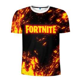 Мужская футболка 3D спортивная с принтом FORTNITE FIRE STORM в городе Новоалтайск, 100% полиэстер с улучшенными характеристиками | приталенный силуэт, круглая горловина, широкие плечи, сужается к линии бедра | 2019 | armor | armour | cybersport | esport | fire | flame | fortnite | game | llama | logo | броня | игра | киберспорт | лама | огонь | фиолетовый | фирменные цвета | фортнайт