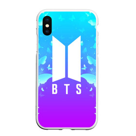 Чехол для iPhone XS Max матовый с принтом BTS BUTTERFLIES в городе Новоалтайск, Силикон | Область печати: задняя сторона чехла, без боковых панелей | bangtan boys | bt21 | bts | bts army | bts stickers | butterflies | j hope | jimin | jin | jungkook | k pop | rap monster | rapmon | suga | v | бабочки | бтс | корея | стикеры bts