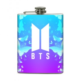 Фляга с принтом BTS BUTTERFLIES в городе Новоалтайск, металлический корпус | емкость 0,22 л, размер 125 х 94 мм. Виниловая наклейка запечатывается полностью | Тематика изображения на принте: bangtan boys | bt21 | bts | bts army | bts stickers | butterflies | j hope | jimin | jin | jungkook | k pop | rap monster | rapmon | suga | v | бабочки | бтс | корея | стикеры bts