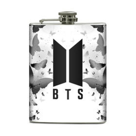 Фляга с принтом BTS BUTTERFLIES в городе Новоалтайск, металлический корпус | емкость 0,22 л, размер 125 х 94 мм. Виниловая наклейка запечатывается полностью | Тематика изображения на принте: bangtan boys | bt21 | bts | bts army | bts stickers | butterflies | j hope | jimin | jin | jungkook | k pop | rap monster | rapmon | suga | v | бабочки | бтс | корея | стикеры bts