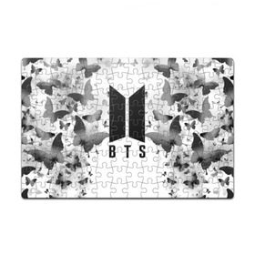 Пазл магнитный 126 элементов с принтом BTS BUTTERFLIES в городе Новоалтайск, полимерный материал с магнитным слоем | 126 деталей, размер изделия —  180*270 мм | bangtan boys | bt21 | bts | bts army | bts stickers | butterflies | j hope | jimin | jin | jungkook | k pop | rap monster | rapmon | suga | v | бабочки | бтс | корея | стикеры bts
